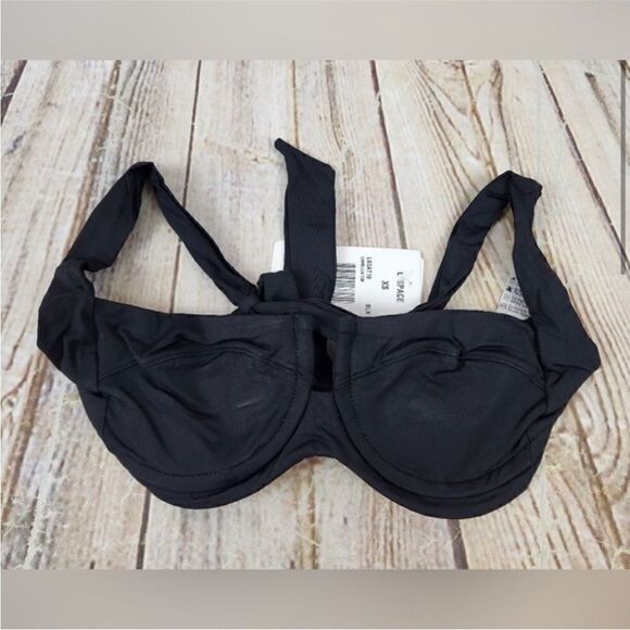 L*Space NWT Camellia Top Bikini Swim Black Size XS - Picture 6 of 10